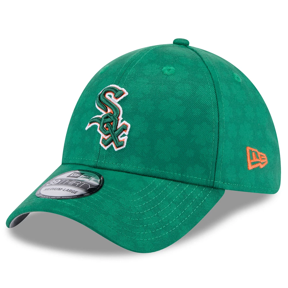 Men's New Era Kelly Green Chicago White Sox St. Patrick's Day 39THIRTY Flex Hat