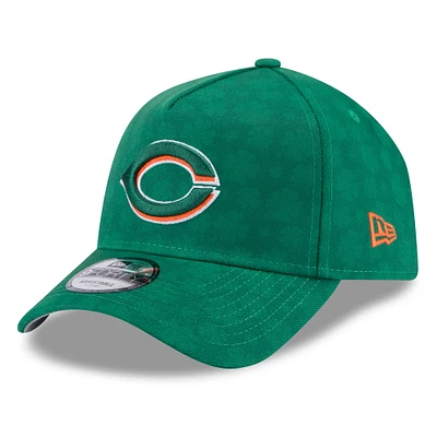 Men's New Era Kelly Green Cincinnati Reds St. Patrick's Day A-Frame 9FORTY Adjustable Hat