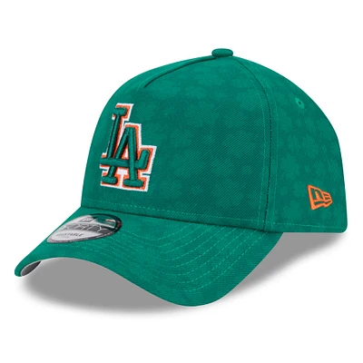 Men's New Era Kelly Green Los Angeles Dodgers St. Patrick's Day A-Frame 9FORTY Adjustable Hat