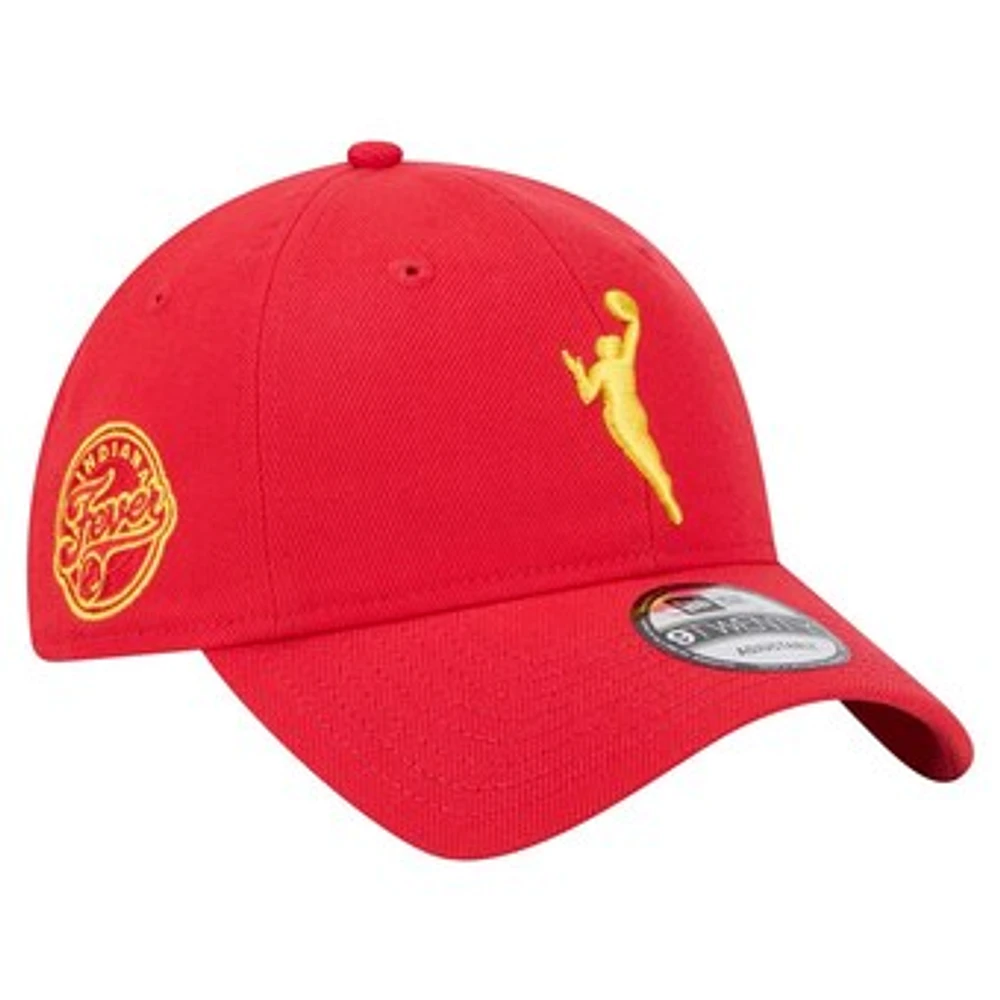 Unisex New Era Red Indiana Fever 9TWENTY Adjustable Hat