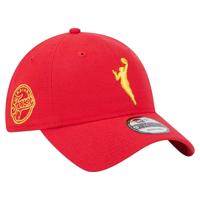 Unisex New Era Red Indiana Fever 9TWENTY Adjustable Hat