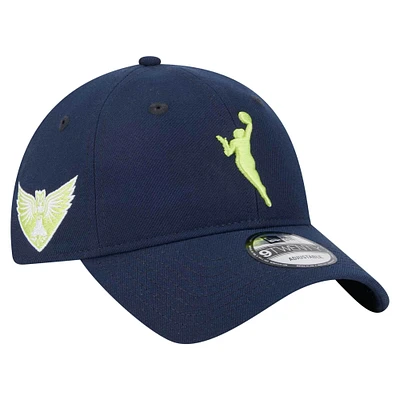 Unisex New Era Navy Dallas Wings 9TWENTY Adjustable Hat