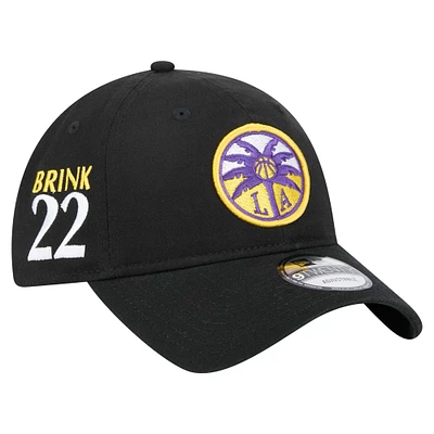 Unisex New Era Cameron Brink Black Los Angeles Sparks Name & Number Sidepatch 9TWENTY Adjustable Hat