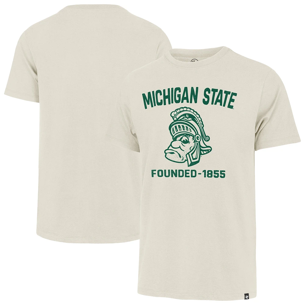 Men's '47 Cream Michigan State Spartans Duster Franklin T-Shirt