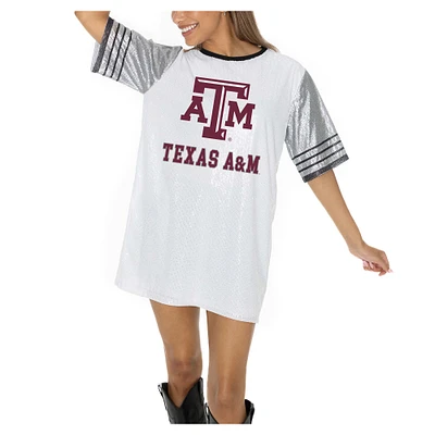 Women's Gameday Couture White Texas A&M Aggies Full Sequin Jersey Dress