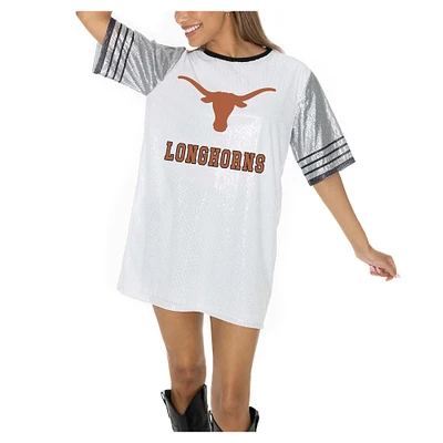 Women's Gameday Couture White Texas Longhorns Full Sequin Jersey Dress