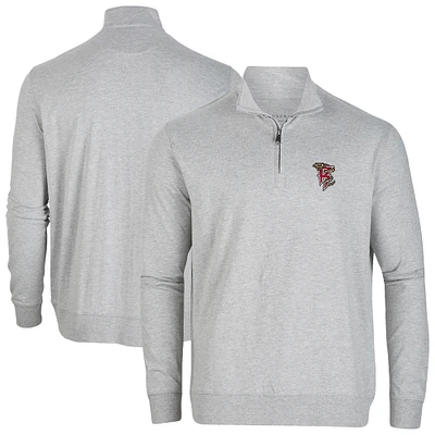 Men's Heather Gray Wisconsin Timber Rattlers Alumni Quarter-Zip Pullover Top