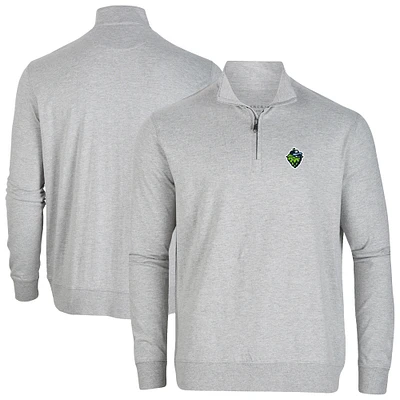Men's Heather Gray Hillsboro Hops Alumni Quarter-Zip Pullover Top