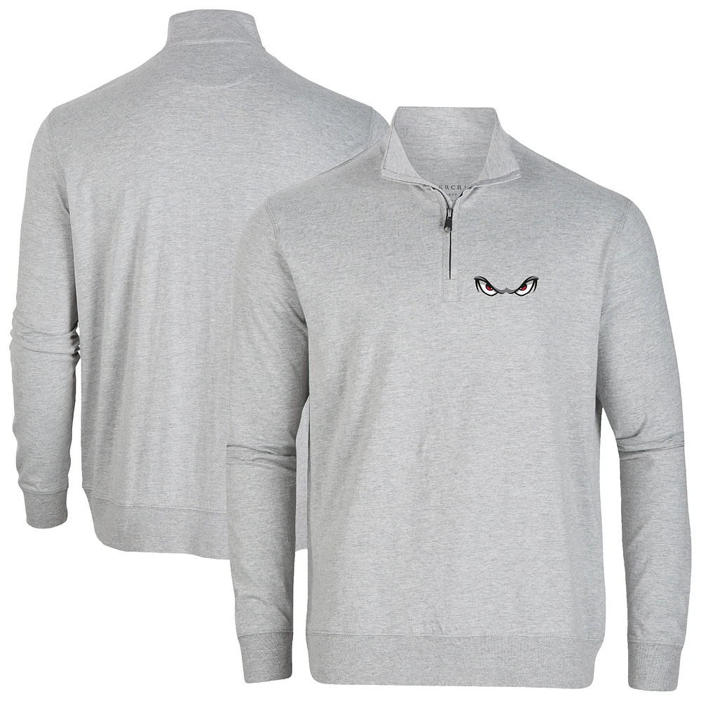 Men's Heather Gray Lake Elsinore Storm Alumni Quarter-Zip Pullover Top