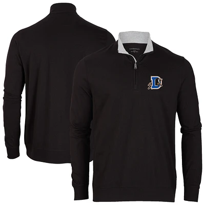 Men's Black Durham Bulls Alumni Quarter-Zip Pullover Top