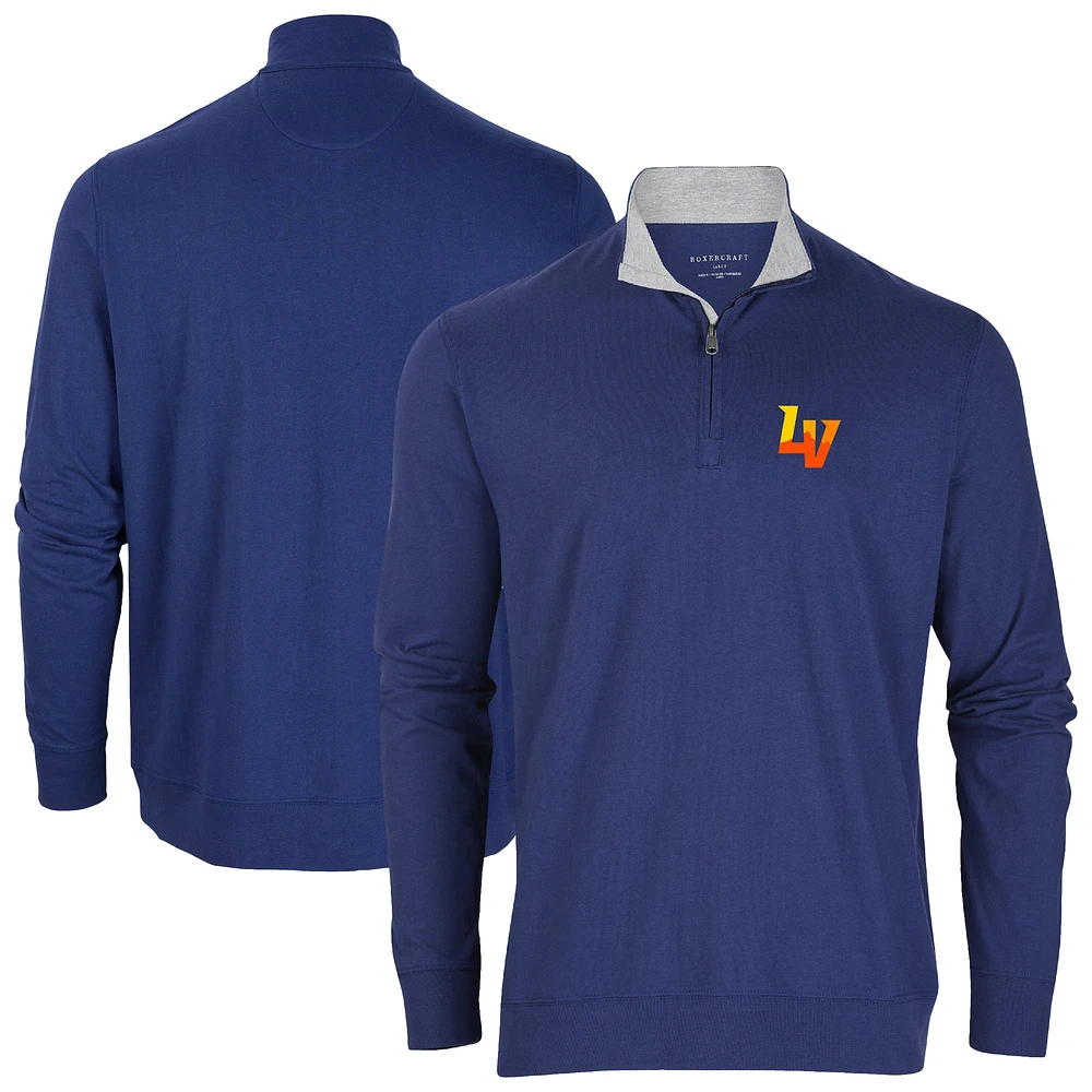 Men's Navy Las Vegas Aviators Alumni Quarter-Zip Pullover Top