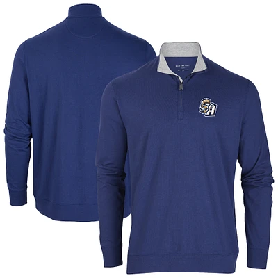 Men's Navy San Antonio Missions Alumni Quarter-Zip Pullover Top
