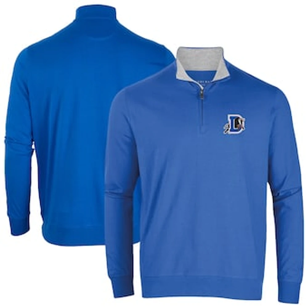 Men's Royal Durham Bulls Alumni Quarter-Zip Pullover Top