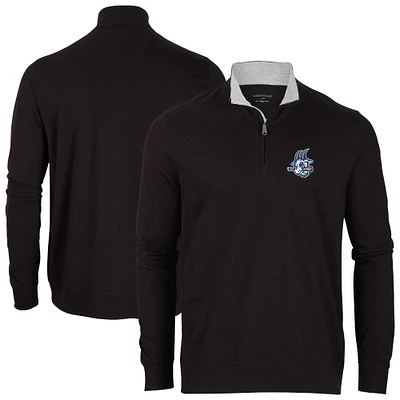 Men's Black Hartford Yard Goats Alumni Quarter-Zip Pullover Top