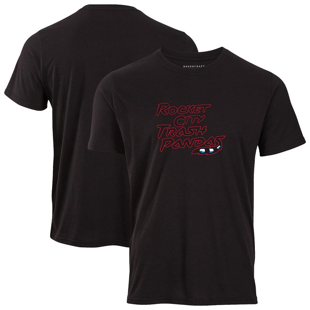 Men's Black Rocket City Trash Pandas Essential T-Shirt