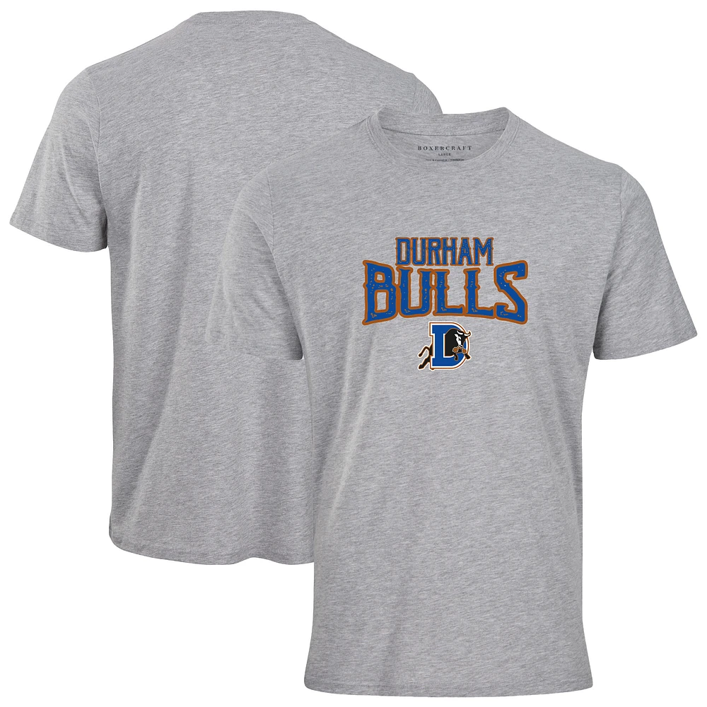 Men's Heather Gray Durham Bulls Essential T-Shirt