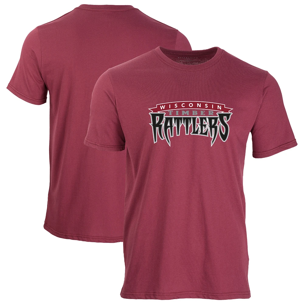 Men's Maroon Wisconsin Timber Rattlers Essential T-Shirt