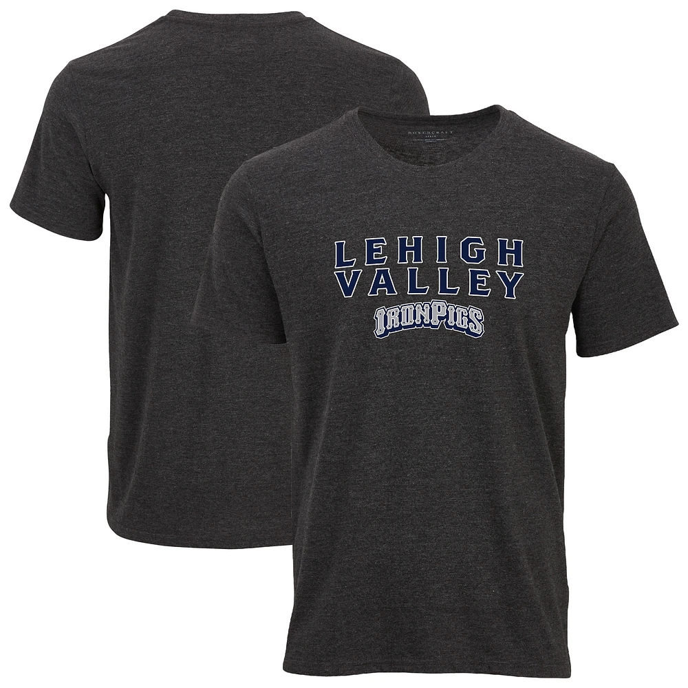 Men's Heather Charcoal Lehigh Valley IronPigs Essential T-Shirt