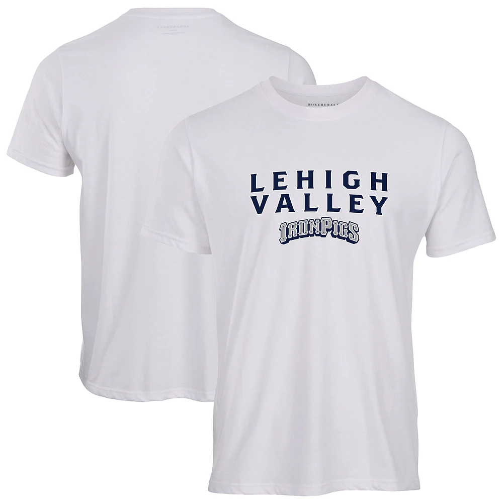 Men's White Lehigh Valley IronPigs Essential T-Shirt