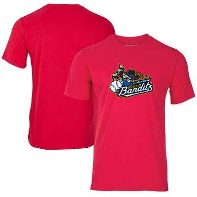 Men's Red Quad Cities River Bandits Essential T-Shirt