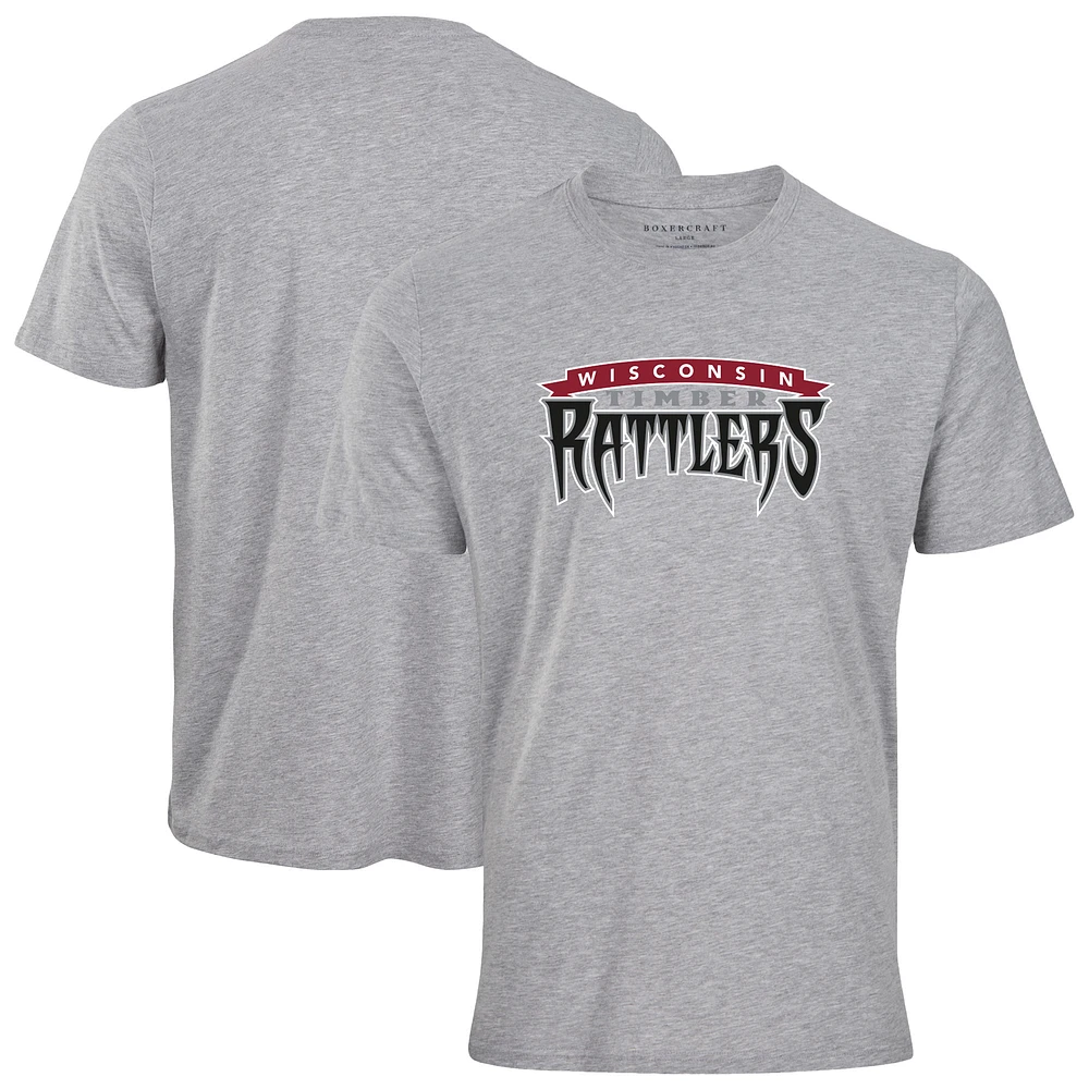 Men's Heather Gray Wisconsin Timber Rattlers Essential T-Shirt