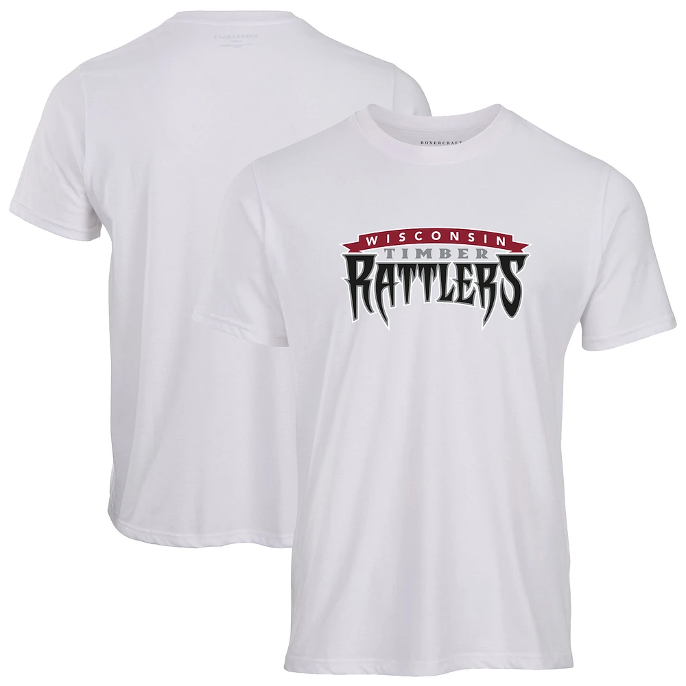 Men's White Wisconsin Timber Rattlers Essential T-Shirt
