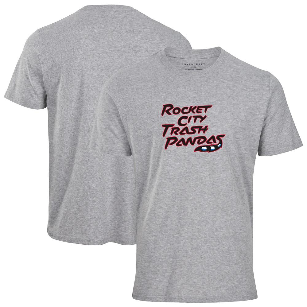 Men's Heather Gray Rocket City Trash Pandas Essential T-Shirt