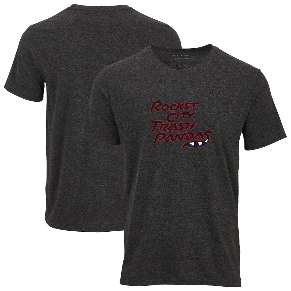 Men's Heather Charcoal Rocket City Trash Pandas Essential T-Shirt