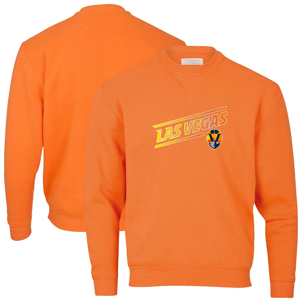 Men's Orange Las Vegas Aviators Essential Fleece Crewneck Pullover Sweatshirt