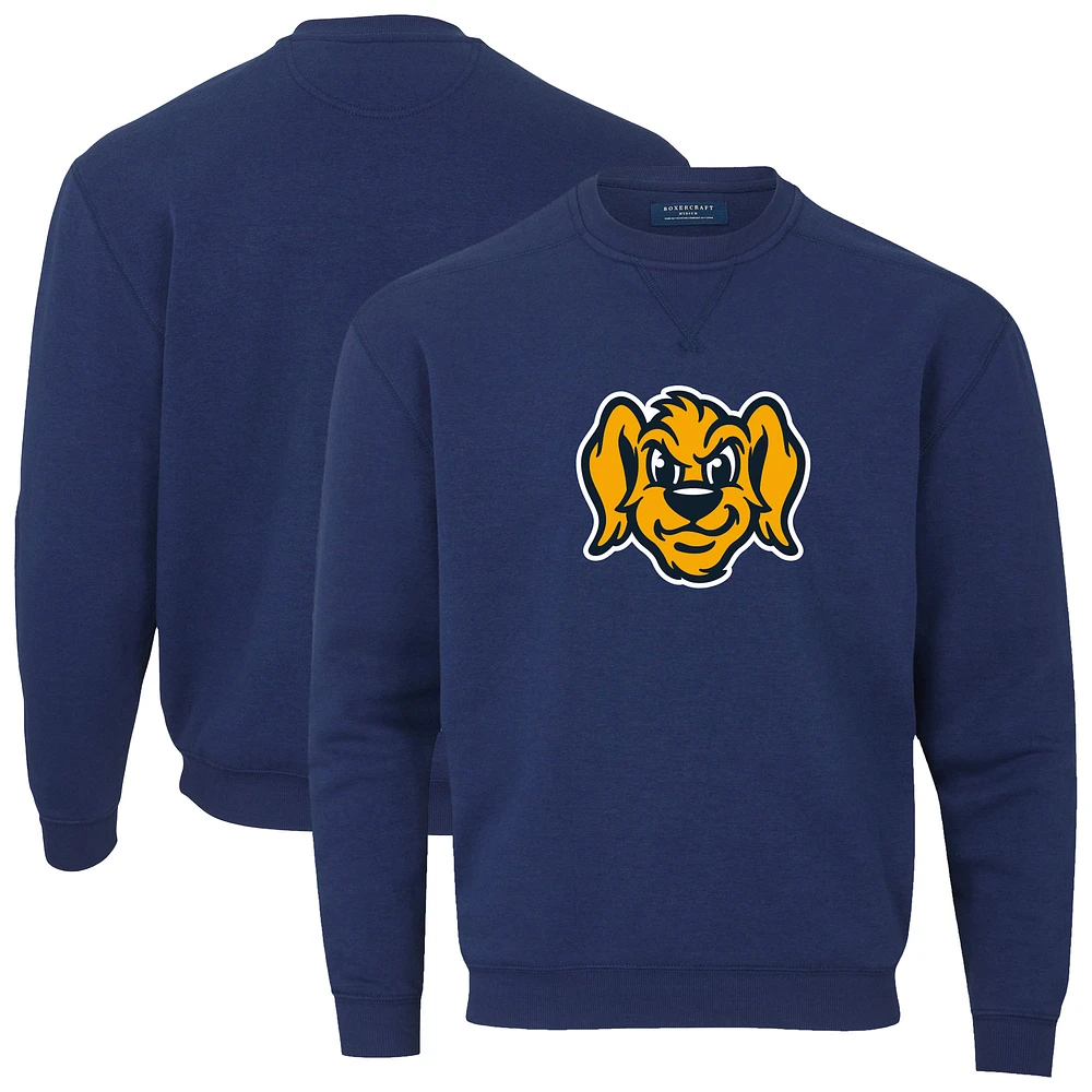 Men's Navy Charleston RiverDogs Essential Fleece Crewneck Pullover Sweatshirt