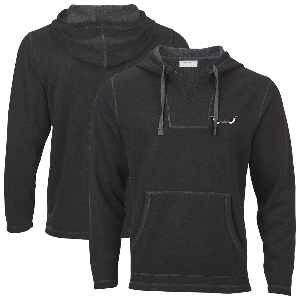 Men's Heather Black Lake Elsinore Storm Baja Fleece Pullover Hoodie