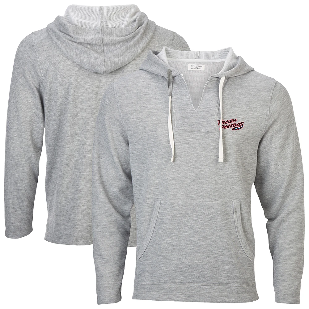 Men's Heather Gray Rocket City Trash Pandas Baja Fleece Pullover Hoodie