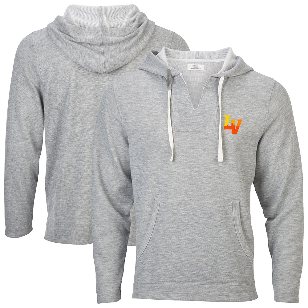Men's Heather Gray Las Vegas Aviators Baja Fleece Pullover Hoodie