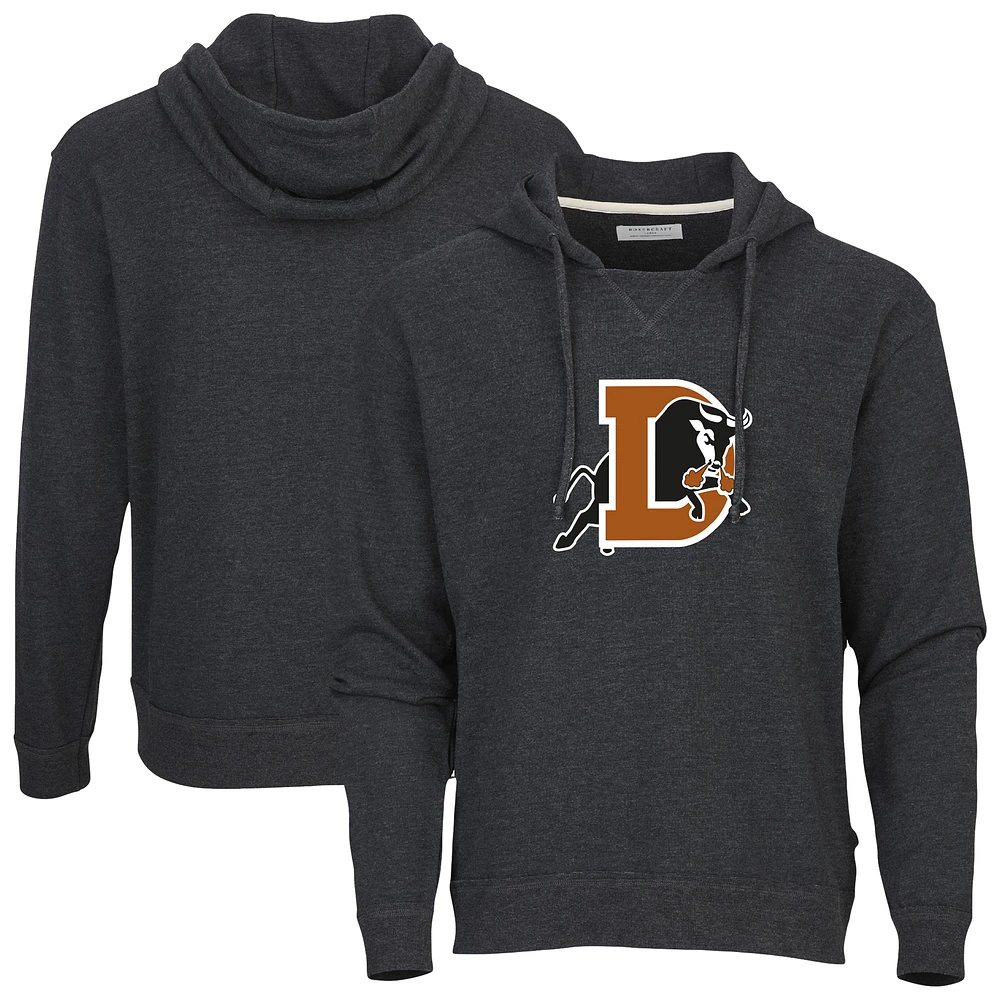 Men's Heather Charcoal Durham Bulls French Terry Pullover Hoodie
