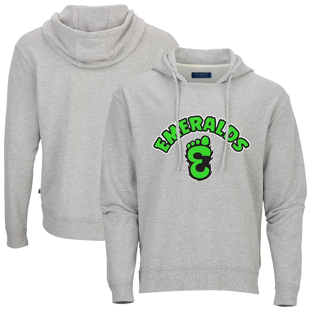 Men's Heather Gray Eugene Emeralds French Terry Pullover Hoodie