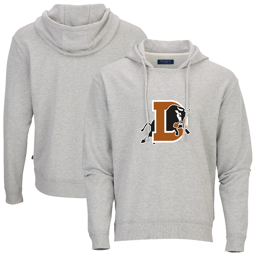 Men's Heather Gray Durham Bulls French Terry Pullover Hoodie
