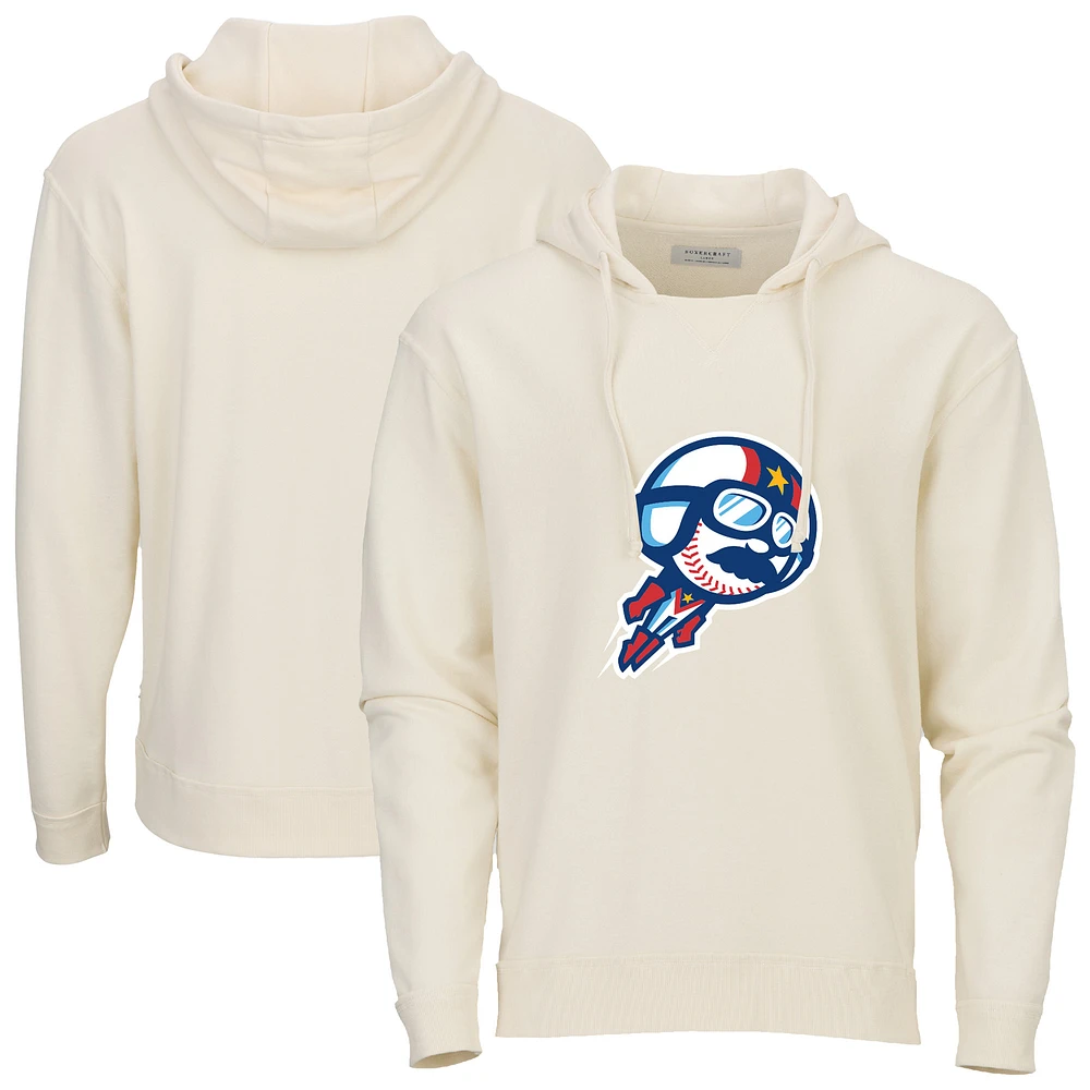 Men's Natural Kannapolis Cannon Ballers French Terry Pullover Hoodie