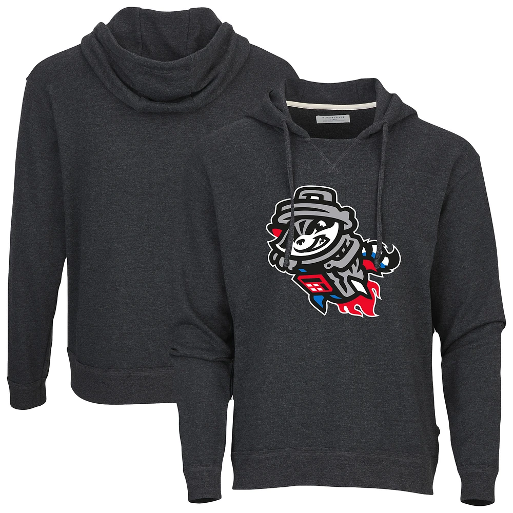 Men's Heather Charcoal Rocket City Trash Pandas French Terry Pullover Hoodie
