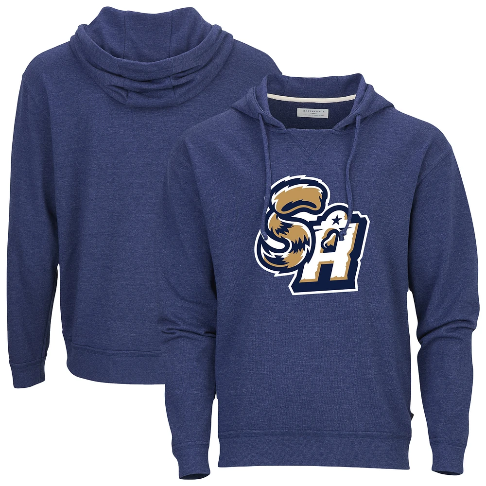 Men's Heather Navy San Antonio Missions French Terry Pullover Hoodie