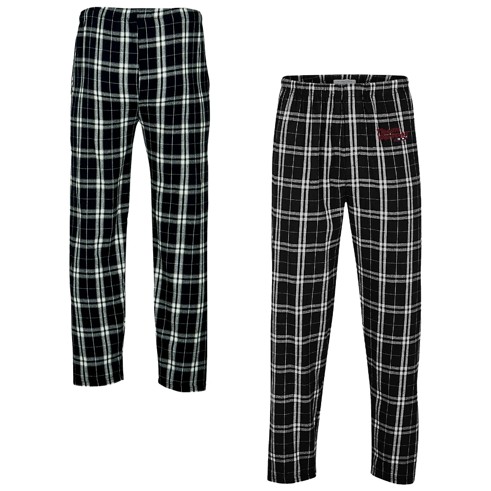 Men's Black/White Rocket City Trash Pandas Harley Flannel Pants