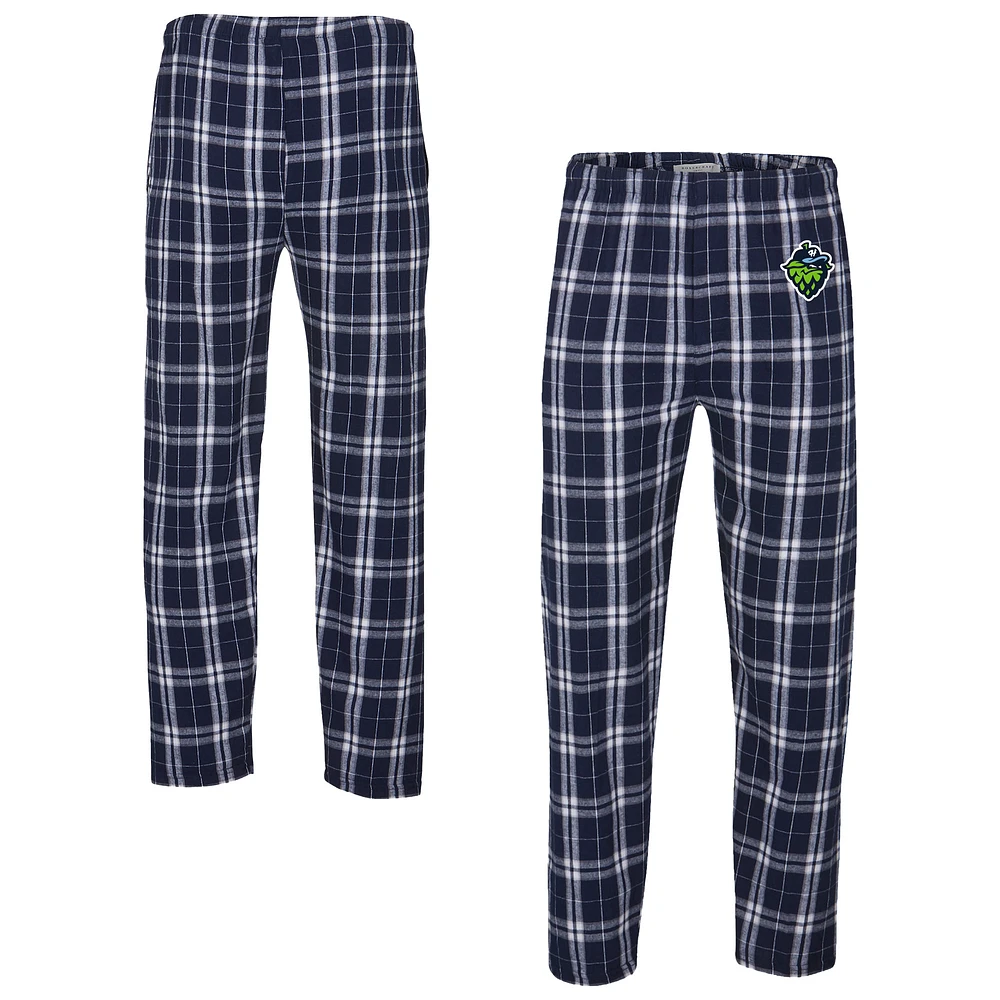 Men's Navy/Silver Hillsboro Hops Harley Flannel Pants