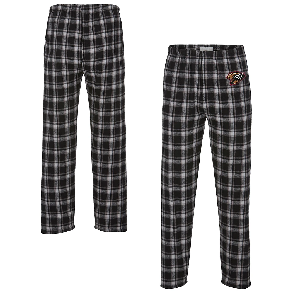 Men's /Black Fresno Grizzlies Harley Flannel Pants