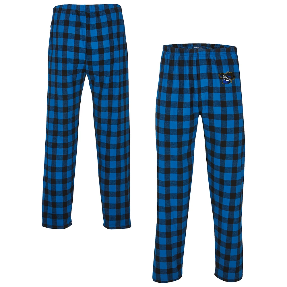 Men's Royal/Black Quad Cities River Bandits Harley Flannel Pants