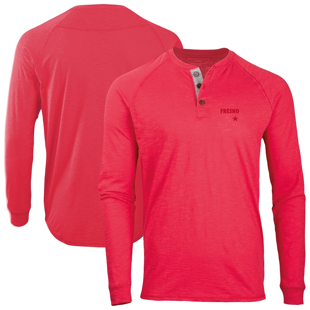 Men's Fresno Grizzlies Henley Long Sleeve T-Shirt