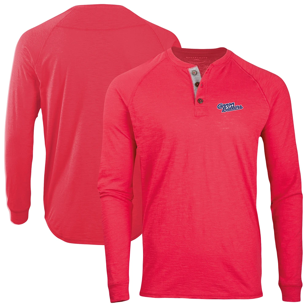 Men's Kannapolis Cannon Ballers Henley Long Sleeve T-Shirt
