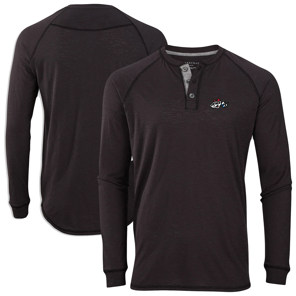 Men's Rocket City Trash Pandas Henley Long Sleeve T-Shirt