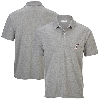 Men's Heather Gray Albuquerque Isotopes Pique Polo