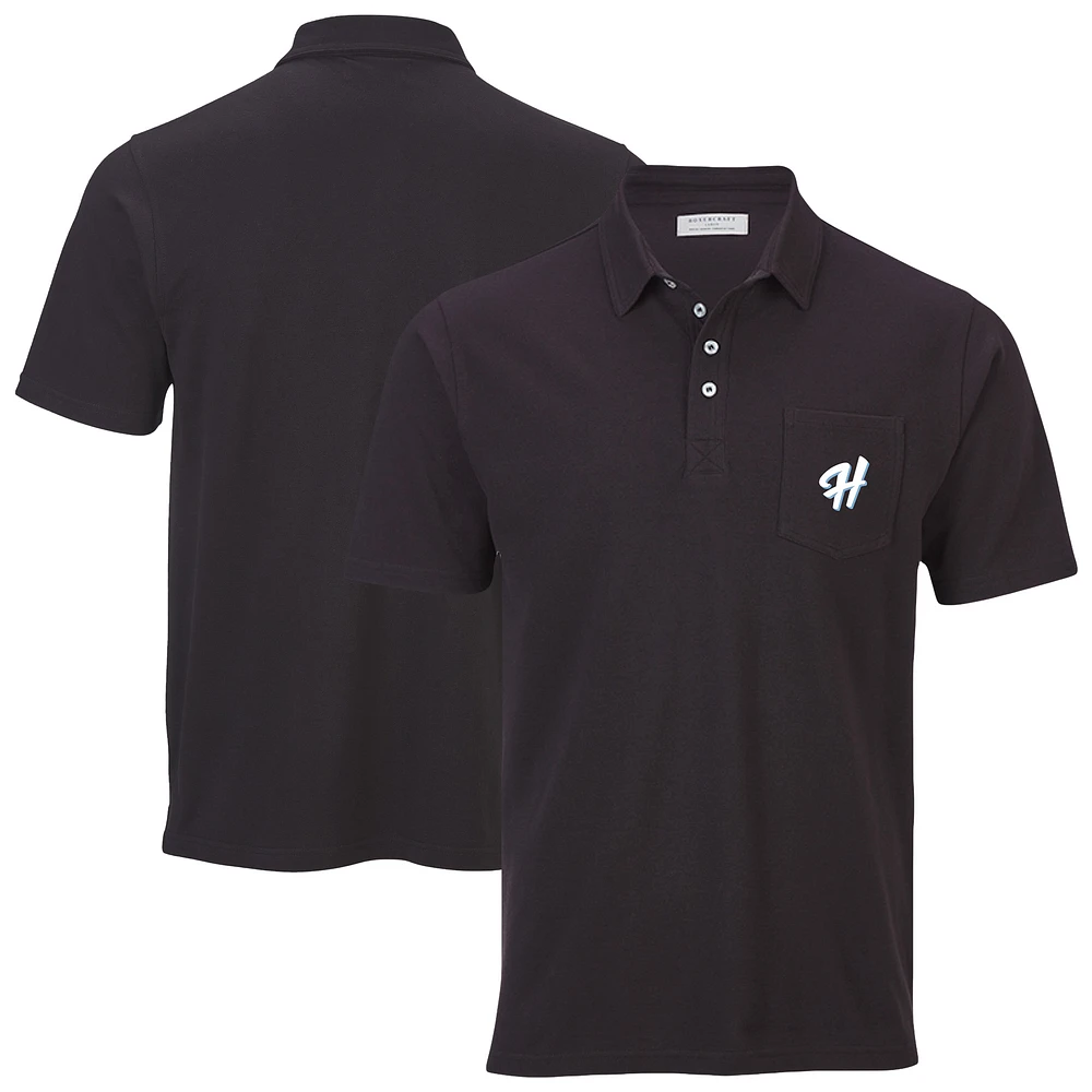 Men's Black Hillsboro Hops Pique Polo