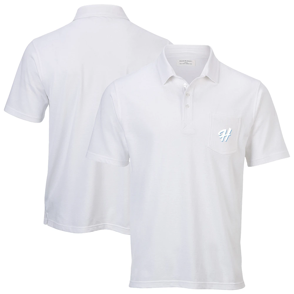 Men's White Hillsboro Hops Pique Polo