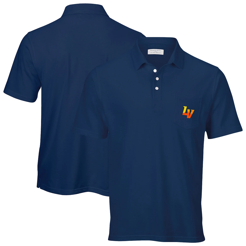 Men's Navy Las Vegas Aviators Pique Polo